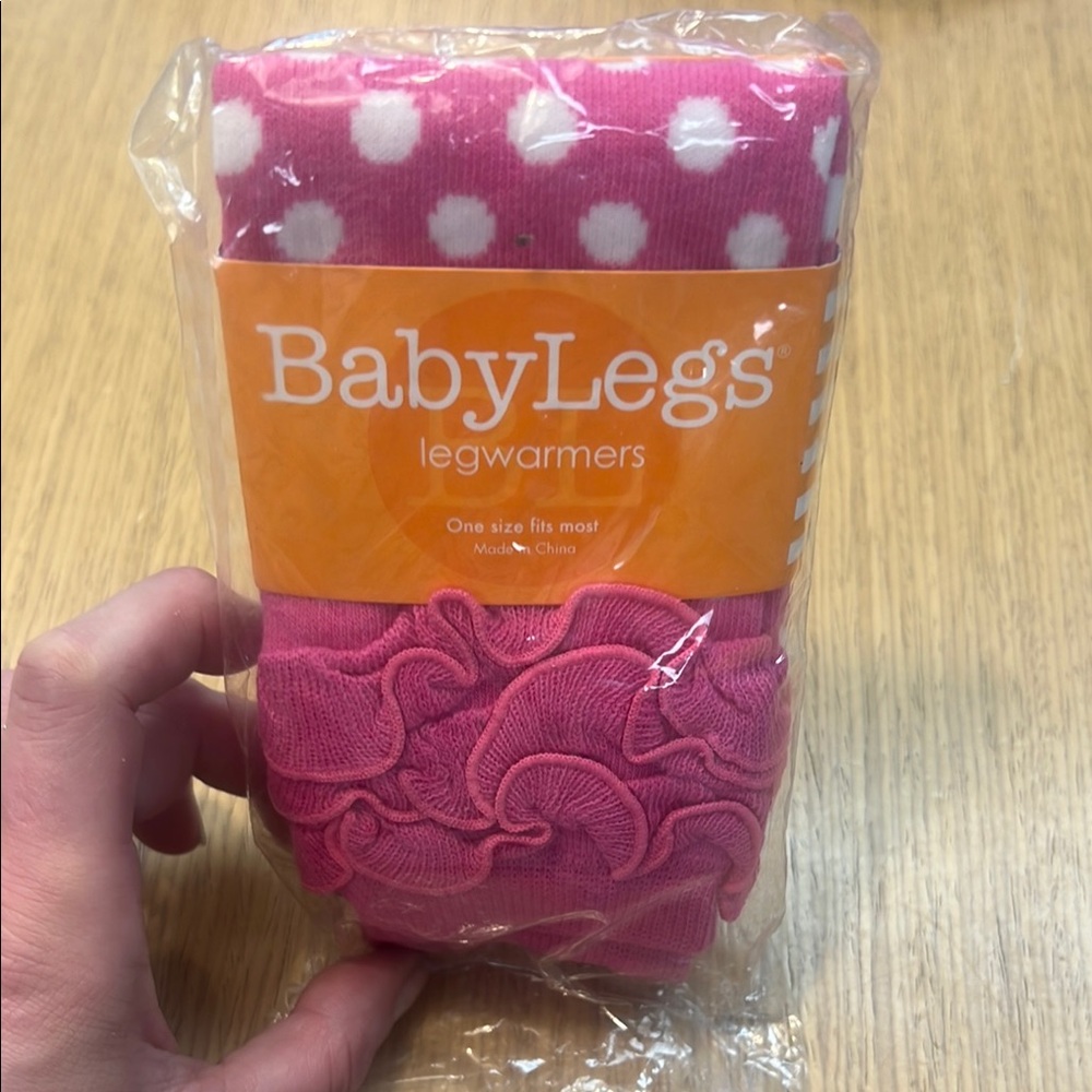 BabyLegs Pink Polka Dot Legwarmers new in package
